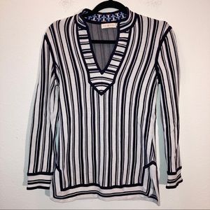 Tory Burch striped tunic sweater